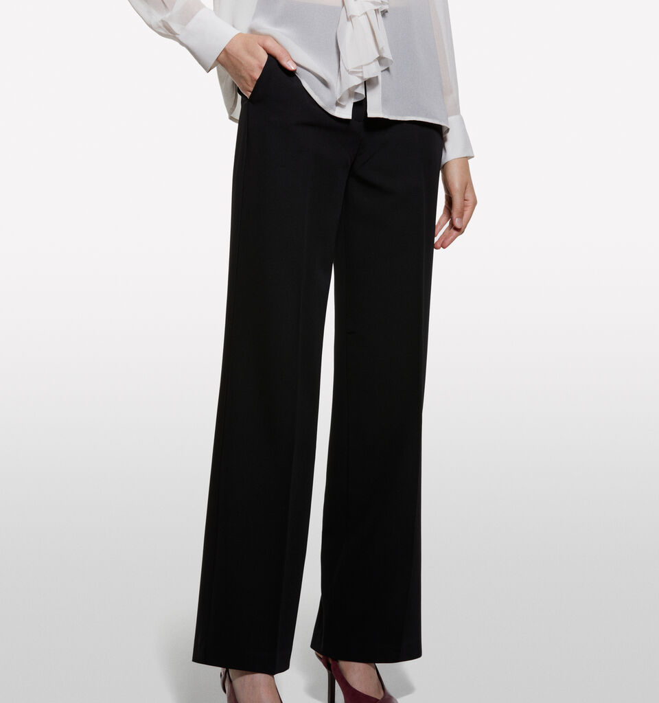 Schwarze Palazzohose - palazzo hosen für damen - Schwarz | Sisley image number 3